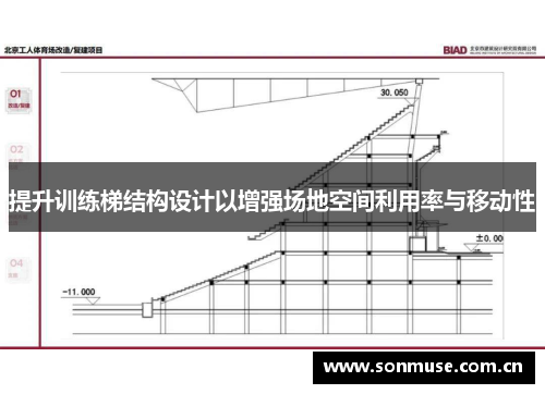 提升训练梯结构设计以增强场地空间利用率与移动性